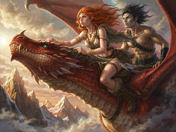 Hunyuan Image 3.5 Preview — Dragonrider at Dawn — Epic Fantasy