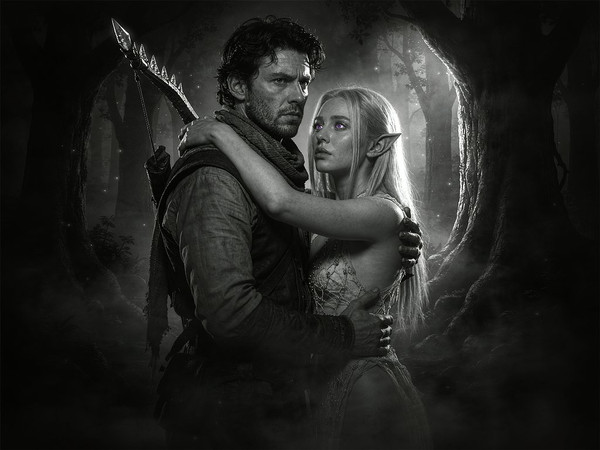 Hunyuan Image 3.5 Preview — Fantasy Romance in the Whispering Grove — Film Noir