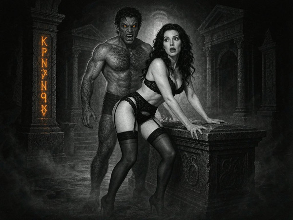 Hunyuan Image 3.5 Preview — Moonlit Horror-Erotica Blend — Film Noir