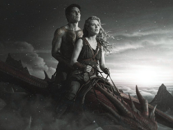 Hunyuan Image 3.5 Preview — Dragonrider at Dawn — Film Noir