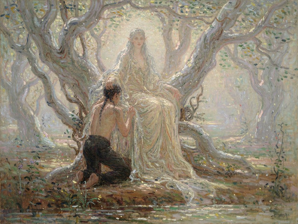 Hunyuan Image 3.5 Preview — The Elven Queen's Champion — Impressionism