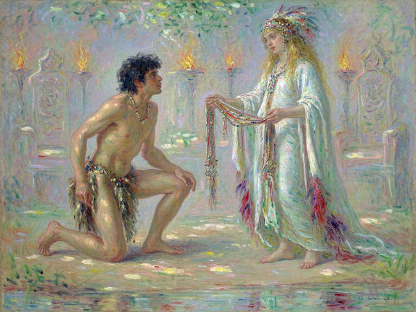 Hunyuan Image 3.5 Preview — Tribal Guardian's Desire — Impressionism