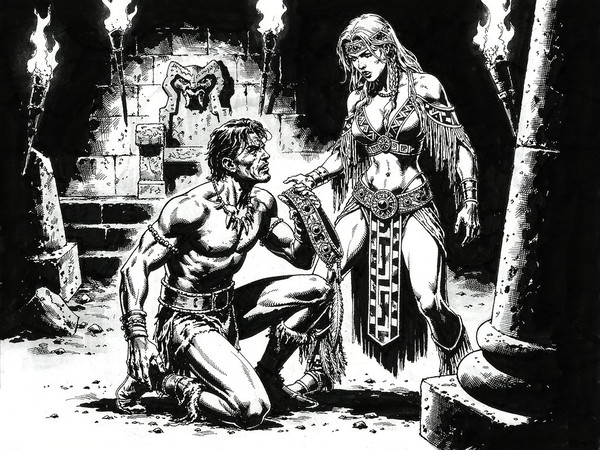 Hunyuan Image 3.5 Preview — Tribal Guardian's Desire — Noir Comic