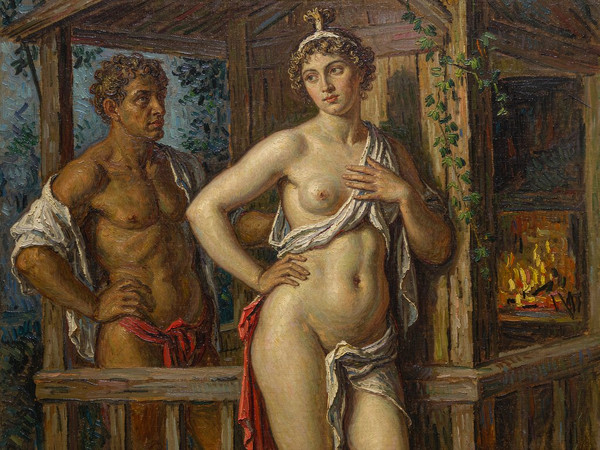 Hunyuan Image 3.5 Preview — Cabin in the Woods — Oil Painting