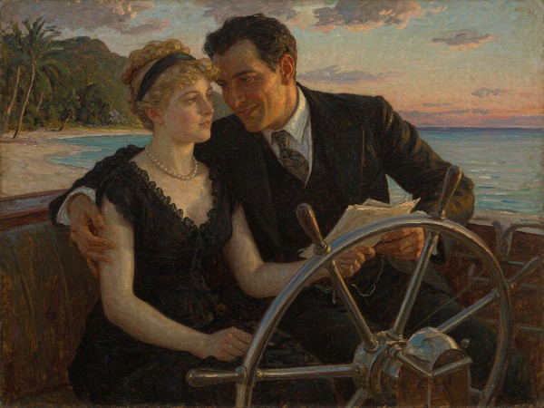 Hunyuan Image 3.5 Preview — Luxury Yacht Romance — Oil Painting