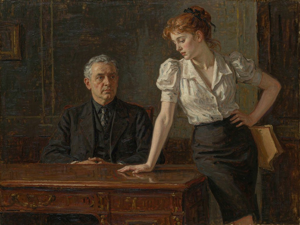 Hunyuan Image 3.5 Preview — Office Heat Classics — Oil Painting