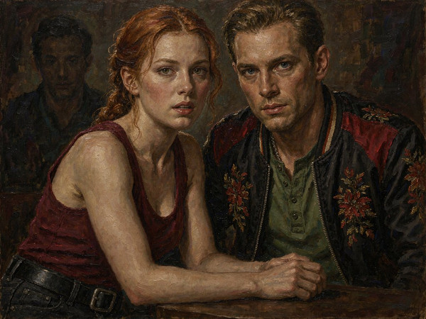 Hunyuan Image 3.5 Preview — Speakeasy Hidden Tension — Oil Painting