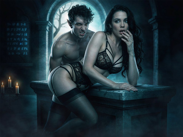 Hunyuan Image 3.5 Preview — Moonlit Horror-Erotica Blend — Photorealistic