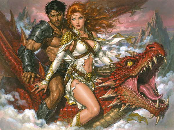 Hunyuan Image 3.5 Preview — Dragonrider at Dawn — Pin-Up