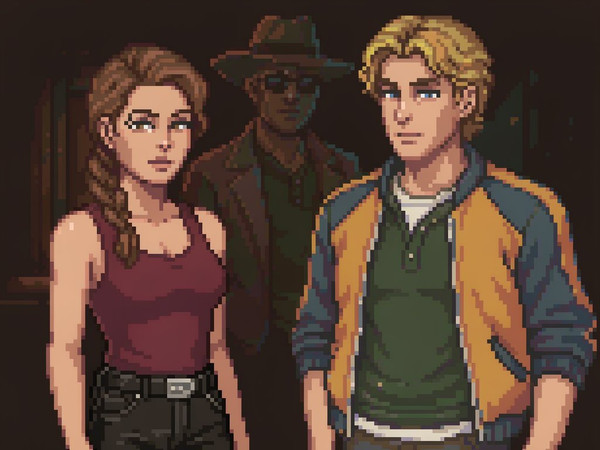 Hunyuan Image 3.5 Preview — Speakeasy Hidden Tension — Pixel Art