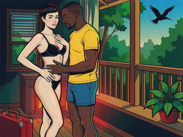 Hunyuan Image 3.5 Preview — Cabin in the Woods — Pop Art
