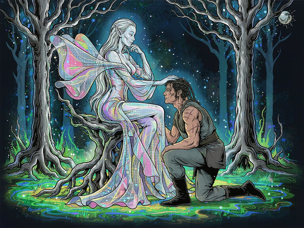 Hunyuan Image 3.5 Preview — The Elven Queen's Champion — Pop Art