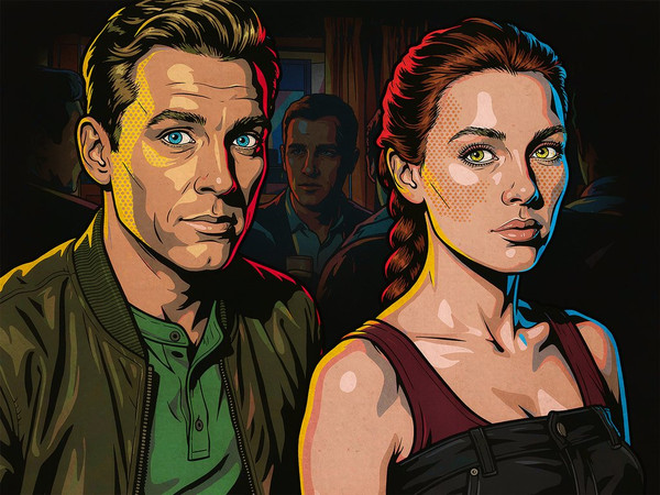 Hunyuan Image 3.5 Preview — Speakeasy Hidden Tension — Pop Art