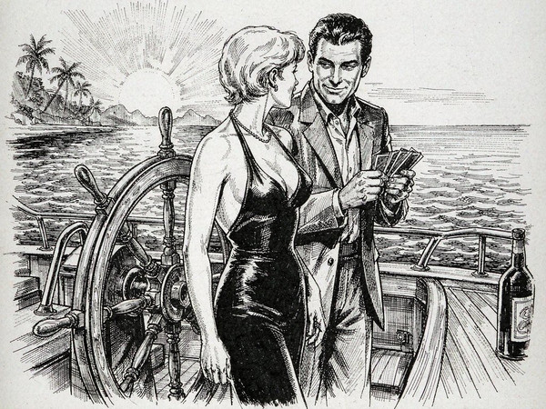 Hunyuan Image 3.5 Preview — Luxury Yacht Romance — Pulp Ink