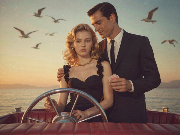 Hunyuan Image 3.5 Preview — Luxury Yacht Romance — Retro