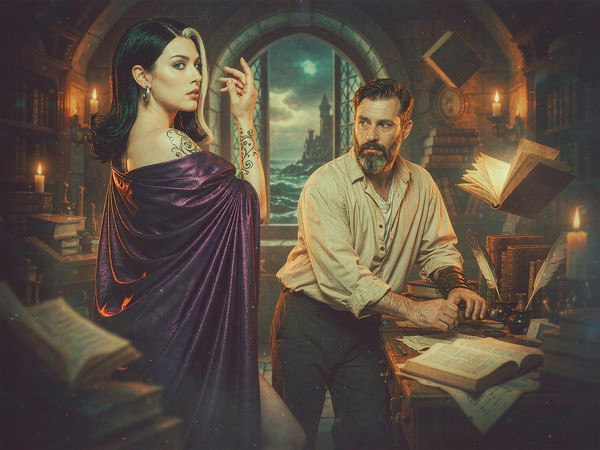 Hunyuan Image 3.5 Preview — A Night in the Sorceress's Tower — Retro