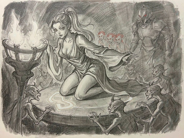 Hunyuan Image 3.5 Preview — Altar of Desire — Sketch