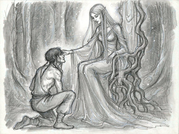 Hunyuan Image 3.5 Preview — The Elven Queen's Champion — Sketch