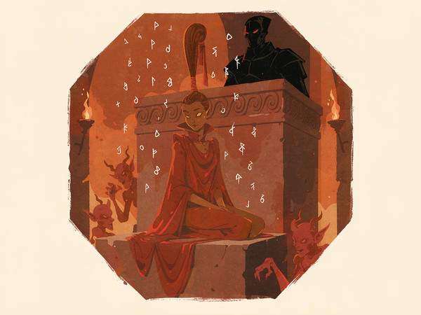 Hunyuan Image 3.5 Preview — Altar of Desire — Vintage Poster