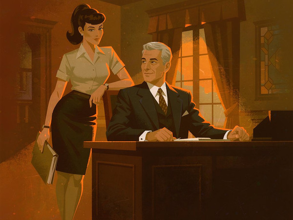 Hunyuan Image 3.5 Preview — Office Heat Classics — Vintage Poster