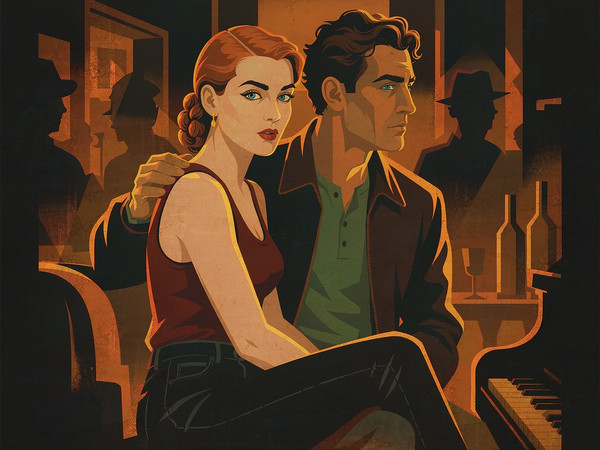 Hunyuan Image 3.5 Preview — Speakeasy Hidden Tension — Vintage Poster
