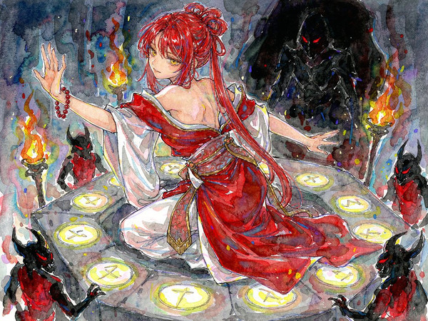 Hunyuan Image 3.5 Preview — Altar of Desire — Watercolor