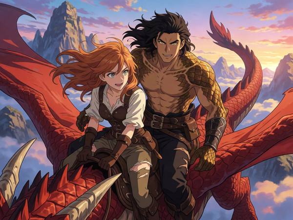 Krea 2 Turbo — Dragonrider at Dawn — Anime