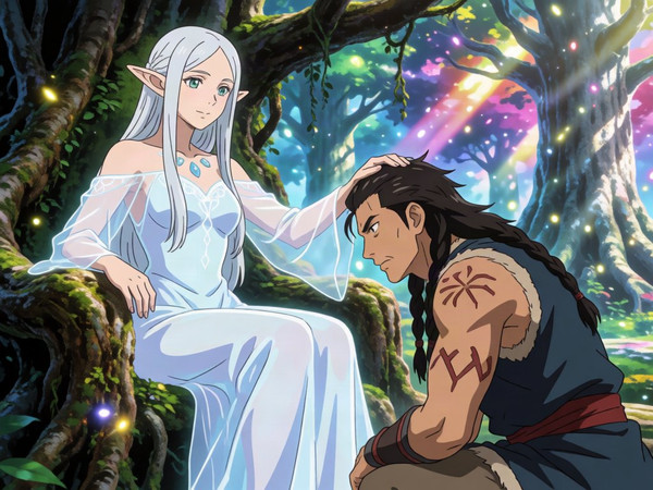 Krea 2 Turbo — The Elven Queen's Champion — Anime