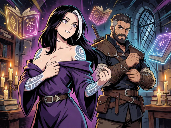 Krea 2 Turbo — A Night in the Sorceress's Tower — Anime