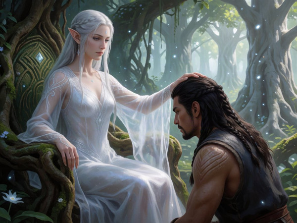 Krea 2 Turbo — The Elven Queen's Champion — Digital Art