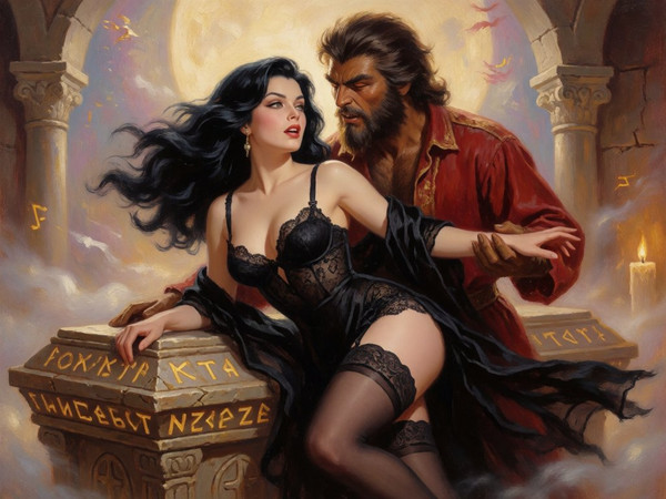 Krea 2 Turbo — Moonlit Horror-Erotica Blend — Classic Romance