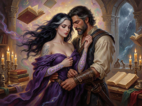 Krea 2 Turbo — A Night in the Sorceress's Tower — Classic Romance