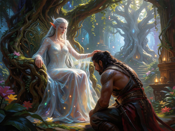 Krea 2 Turbo — The Elven Queen's Champion — Epic Fantasy