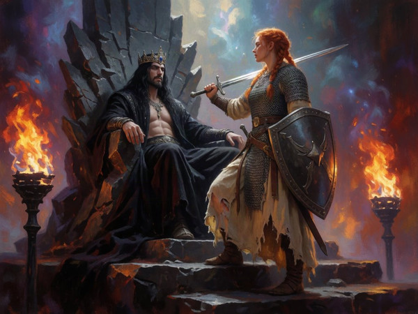Krea 2 Turbo — The Shieldmaiden and the Dark Lord — Epic Fantasy