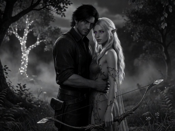 Krea 2 Turbo — Fantasy Romance in the Whispering Grove — Film Noir