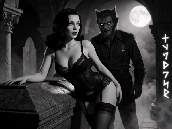 Krea 2 Turbo — Moonlit Horror-Erotica Blend — Film Noir