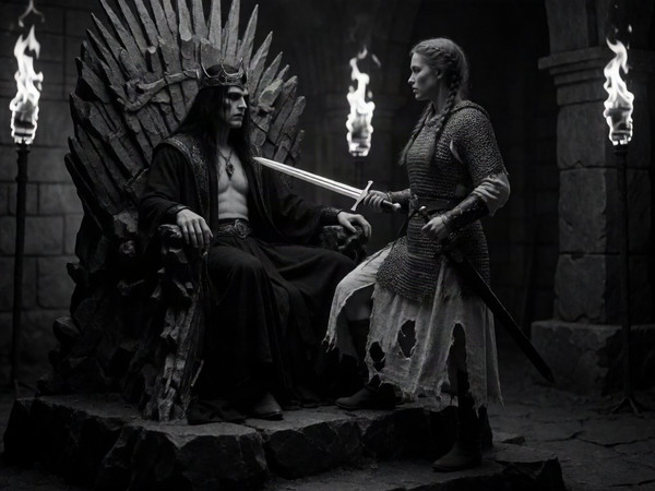 Krea 2 Turbo — The Shieldmaiden and the Dark Lord — Film Noir