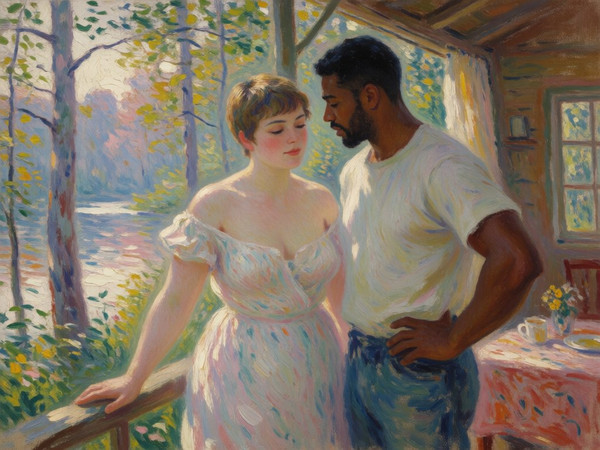 Krea 2 Turbo — Cabin in the Woods — Impressionism