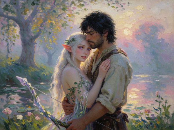 Krea 2 Turbo — Fantasy Romance in the Whispering Grove — Impressionism