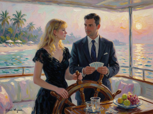 Krea 2 Turbo — Luxury Yacht Romance — Impressionism