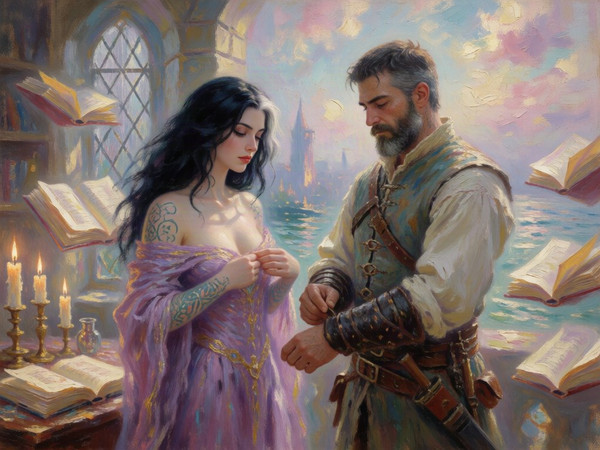 Krea 2 Turbo — A Night in the Sorceress's Tower — Impressionism