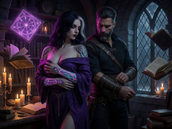 Krea 2 Turbo — A Night in the Sorceress's Tower — Neo Noir