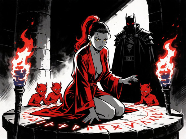 Krea 2 Turbo — Altar of Desire — Noir Comic