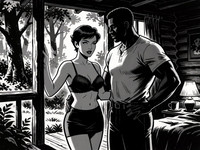 Krea 2 Turbo — Cabin in the Woods — Noir Comic