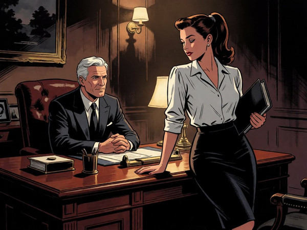 Krea 2 Turbo — Office Heat Classics — Noir Comic