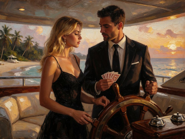 Krea 2 Turbo — Luxury Yacht Romance — Oil Painting