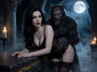 Krea 2 Turbo — Moonlit Horror-Erotica Blend — Photorealistic