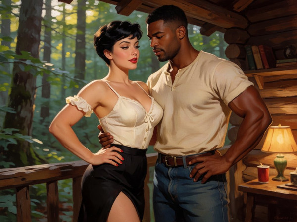 Krea 2 Turbo — Cabin in the Woods — Pin-Up