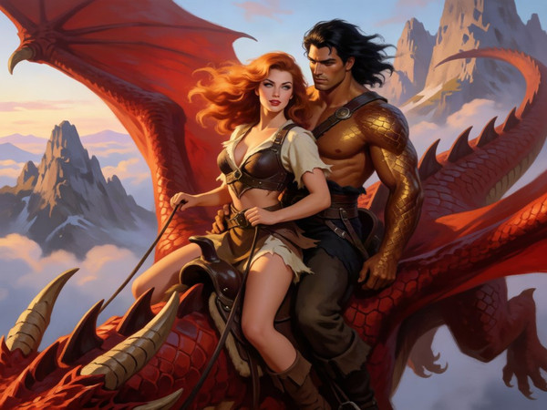 Krea 2 Turbo — Dragonrider at Dawn — Pin-Up