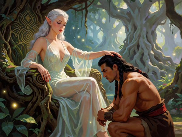 Krea 2 Turbo — The Elven Queen's Champion — Pin-Up